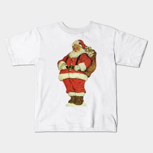 Vintage Christmas Santa Claus Kids T-Shirt